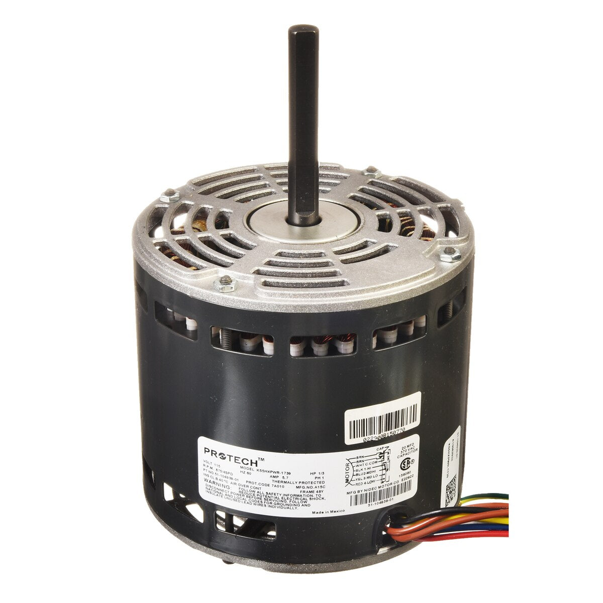 RUUD Ruud 51-104939-01 Blower Motor R80 (50) 1/3hp 875rpm 4spd