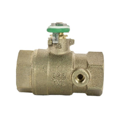 WILKINS Wilkins 1-850TXL 1 in. Lead-Free Bronze FNPT x FNPT Tapped Full Port Ball Valve