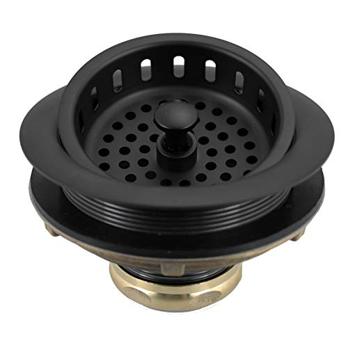 WESTBRASS Westbrass D214-62 Post Style Large Kitchen Basket Strainer 3-1/2 inch