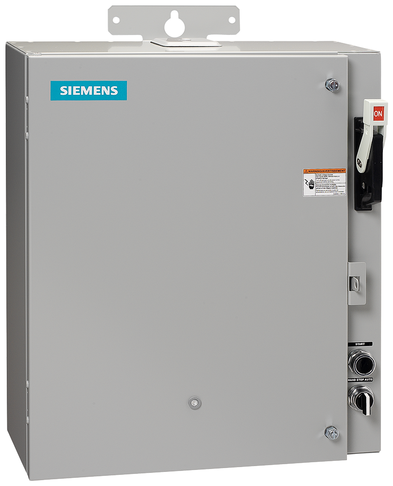 SIEMENS Siemens 87DUE6MC 240/440 to 480 VAC 10 to 40 Amp 10 Hp 3-Phase NEMA 3/3R Full Voltage Pump Control Panel Size 1
