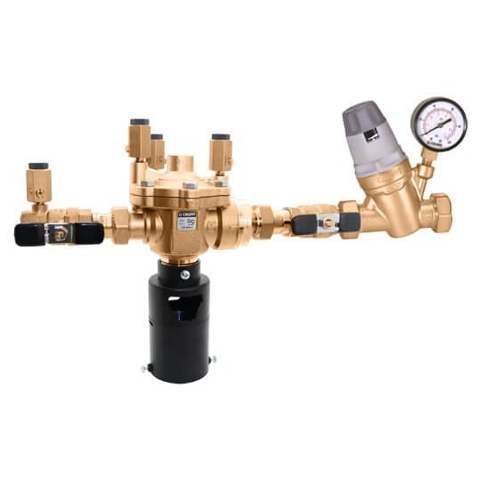 CALEFFI Caleffi 574166A 1 inches press 574 brass RPZ backflow preventer & autofill combo w/ gauge press x press