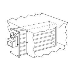 CARRIER Carrier DAMPSLS10X14 10 inches x 14 inches 3-wire (PO/PC) rectangular slip-in zone damper (side mount)