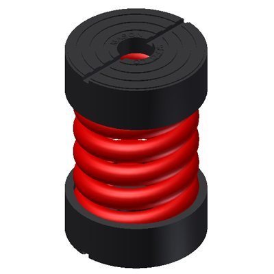 MASON INDUSTRIES Mason Industries IMF-A-125 IMF - 1 inches Deflection Single Mount A-125