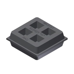 MASON INDUSTRIES Mason Industries R2X2SW Super W Waffle Pad 2x2