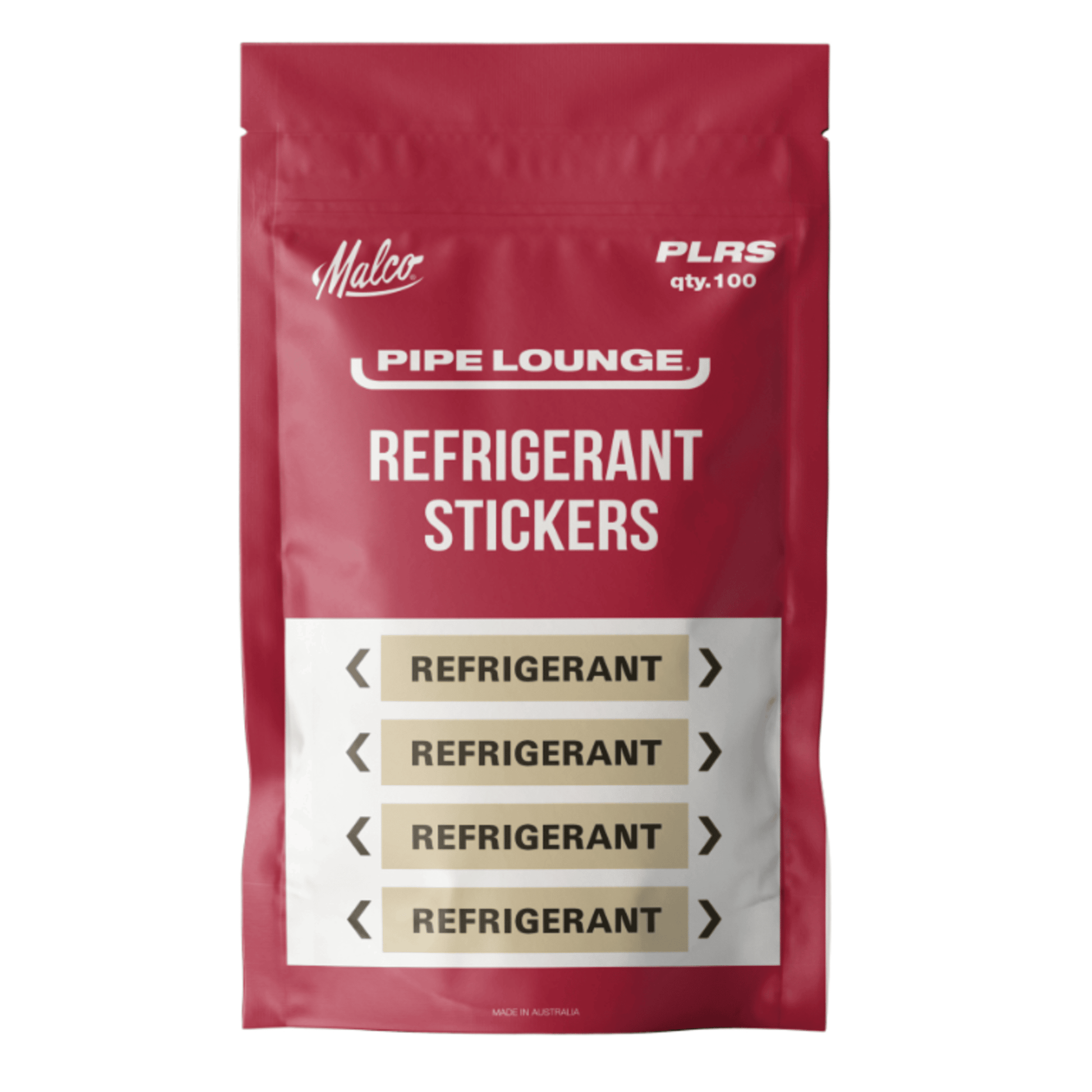 MALCO Malco PLRS PipeLounge Refrigerant Sticker Accessory 100PK