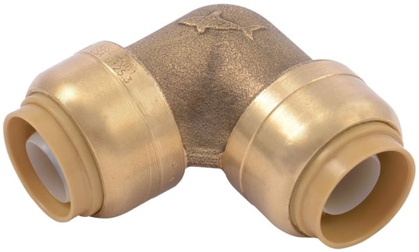 RELIANCE WORLDWIDE Reliance Worldwide U248LF Elbow 1/2 in Push-Fit x 1/2 in Push-Fit 90 Degree