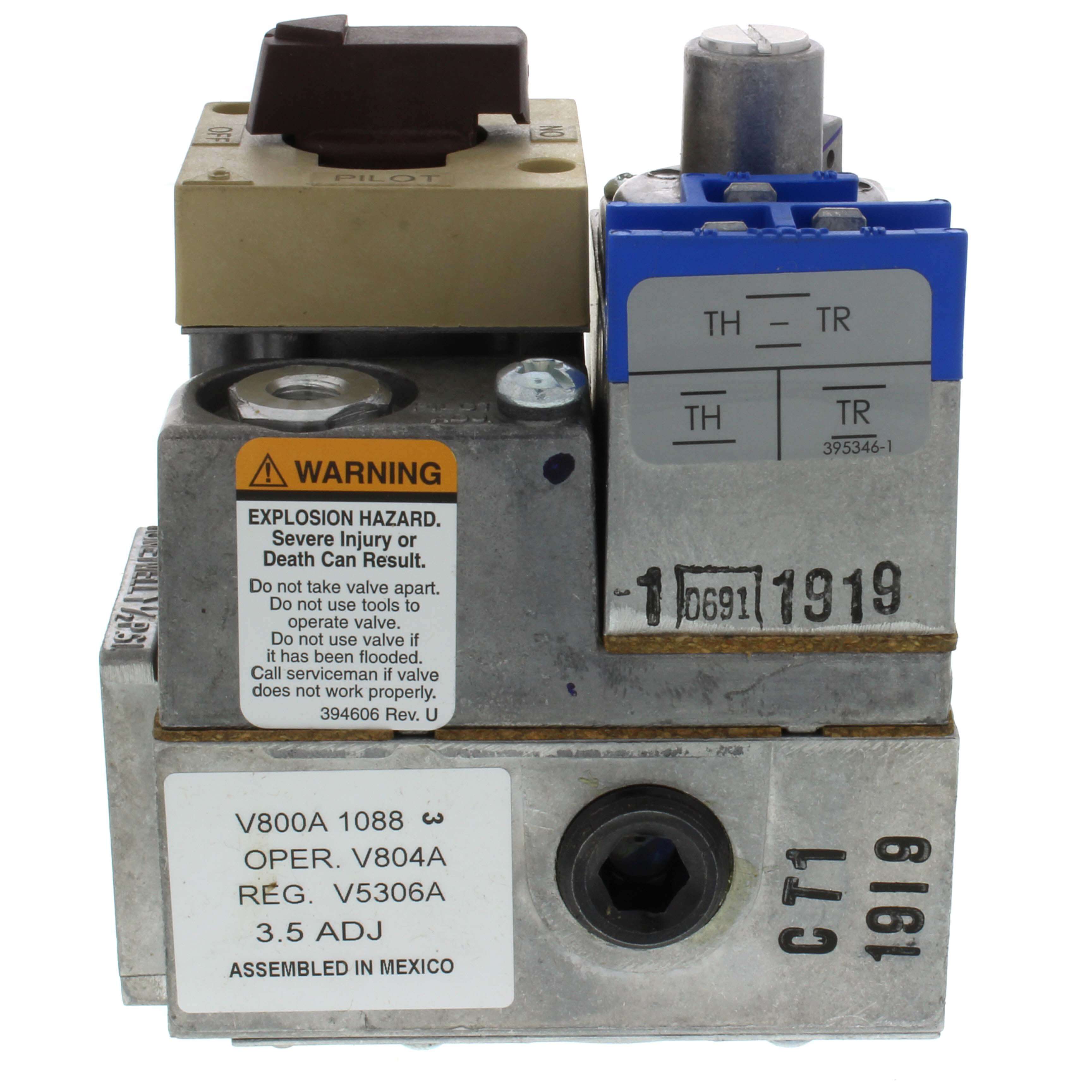 RESIDEO Resideo V800A1088 comb gas control 24V AC 3/4 inch x 3/4 inch