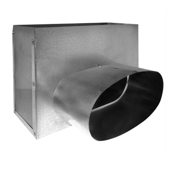SOUTHWARK METAL Southwark Metal 3554107 Oval Register Box 10 in L 4 in W 7 in Collar Size