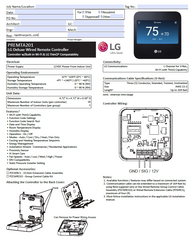 LG Lg PREMTA201 deluxe wired remote controller replaces PREMTA200, PREMTA000, AKB76038605