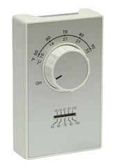 TPI Tpi et9sts single pole wall mounted line voltage thermostat heating only 22a 120-277v