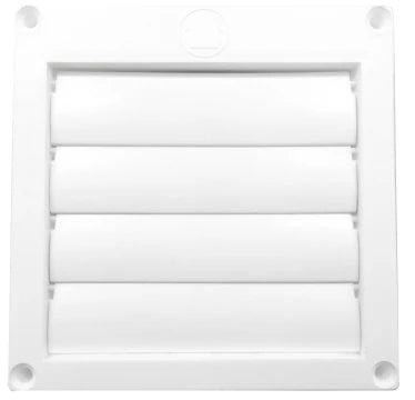 BUILDERS BEST Builders Best 10282 PML320 Plastic Multi Louvered Wall Vent Hood 4 inch