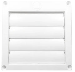 BUILDERS BEST Builders Best 10282 PML320 Plastic Multi Louvered Wall Vent Hood 4 inch