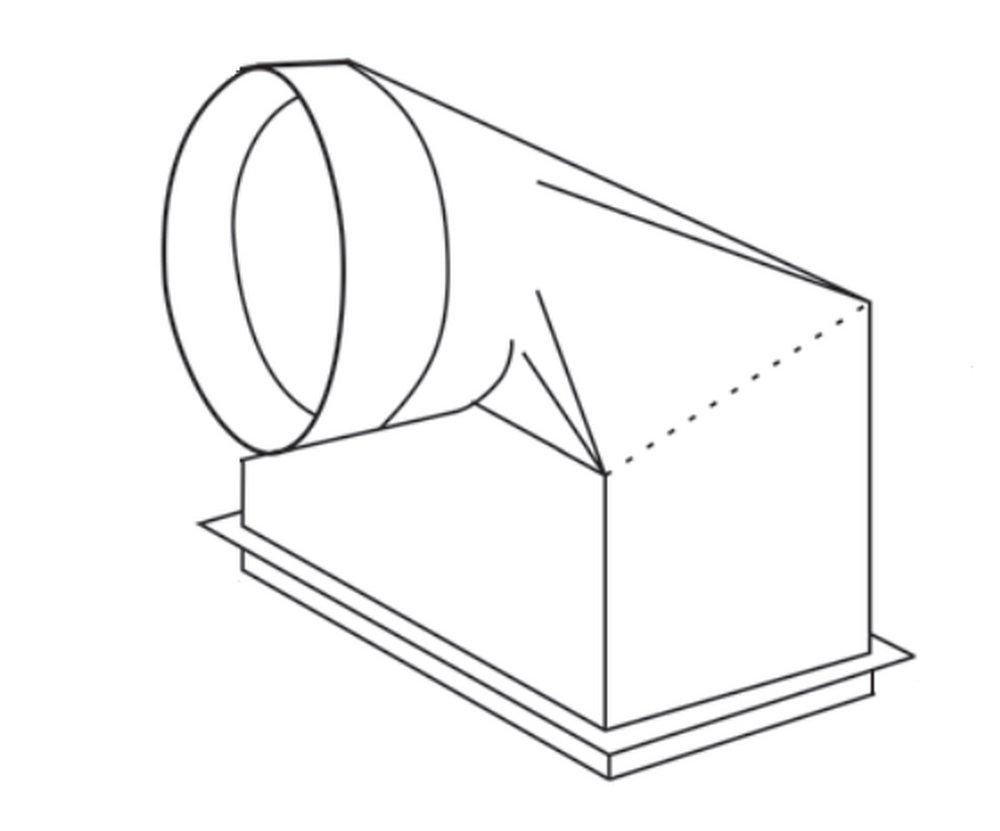 AIRE TECHNOLOGIES Aire Technologies 50EA0812G08L6F 8 in. Ceiling Radiation Damper Galvanized Steel