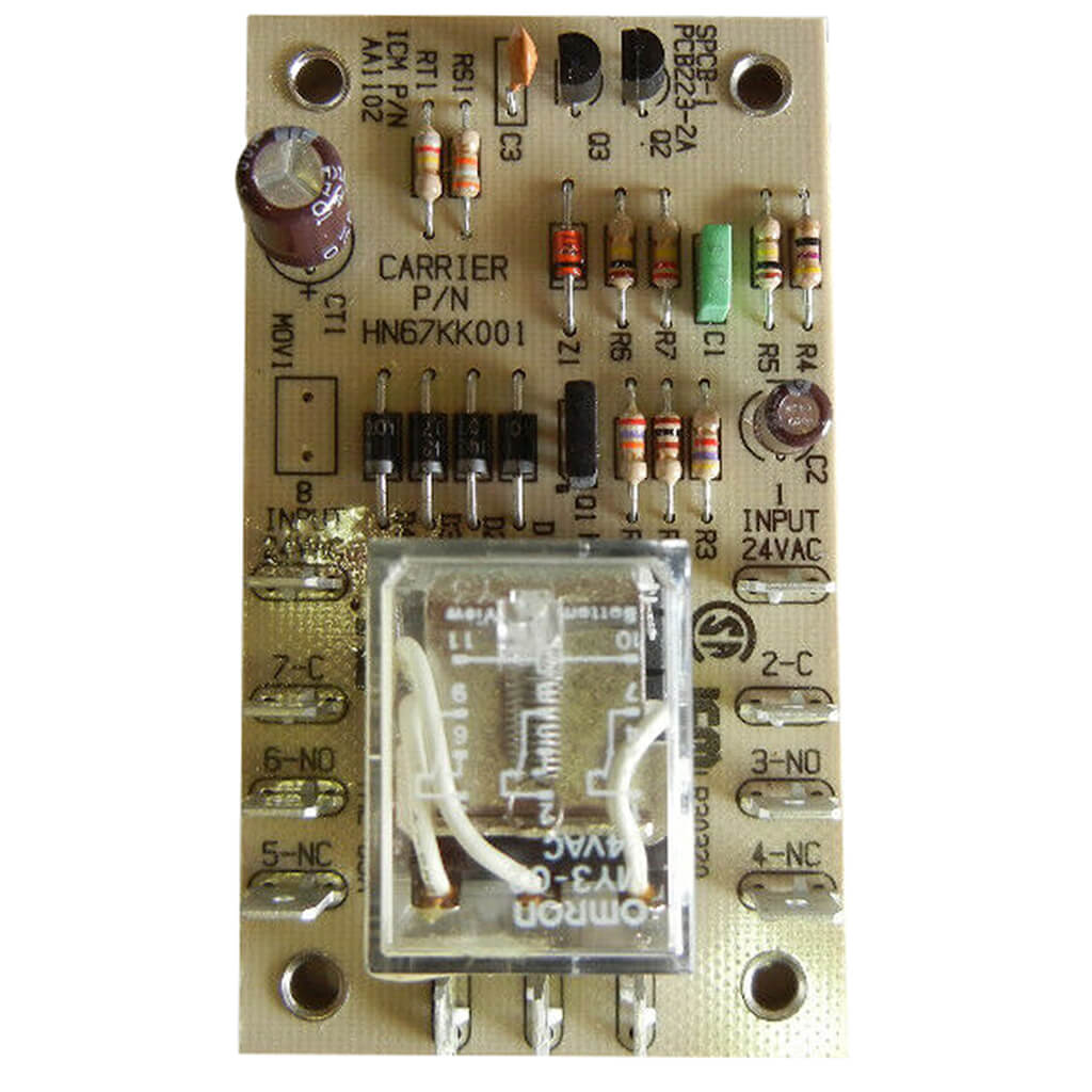 CARRIER Carrier HN67KK001 time delay relay 2minOn 2amp@24v