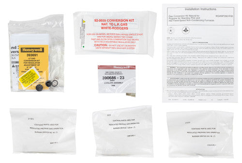 CARRIER Carrier KGANP2801F80 NG to LP Gas Conversion Kit for Standing Pilot & HSI Fixed-Speed Non-Condensing Furnaces KGANP4601ALL