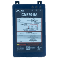 ICM CONTROLS Icm Controls 870-9A Soft Start, Built-in Start Capacitor, Over/Under Voltage Monitoring, Over-Current Protection 9A