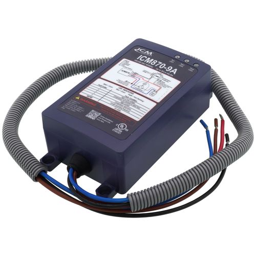 ICM CONTROLS Icm Controls 870-9A Soft Start, Built-in Start Capacitor, Over/Under Voltage Monitoring, Over-Current Protection 9A