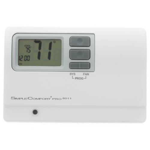 ICM CONTROLS Icm Controls SC5211 SimpleComfort PRO Programmable Thermostat 2 Heat/2 Cool/2 Heat Pump with Auto Changeover 24 VAC