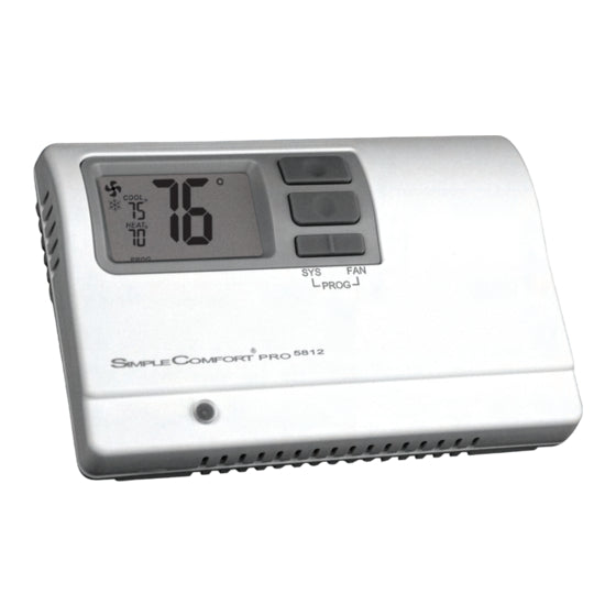 ICM CONTROLS Icm Controls sc5812 programmable thermostat 24vac 5-2 programs, 3 h 2 c