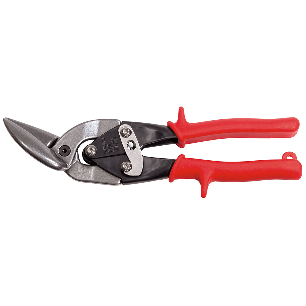 KLEIN TOOLS Klein Tools 2100L bulldog offset regular self-opening aviation snip 1-1/4 in length of cut left/straight snip
