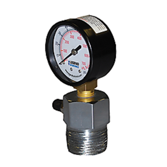 LEGEND VALVE Legend Valve 800-667 1 inch MPT press test gauge-end 0 to 100 psi