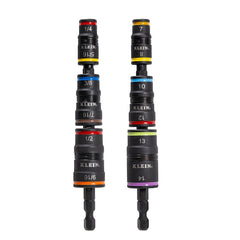 KLEIN TOOLS Klein Tools 32933KIT Impact-Rated Flip Socket Set, SAE and Metric