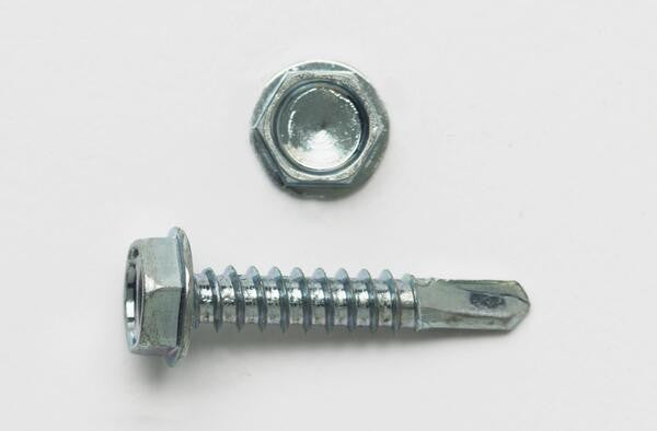 PECO FASTENER Peco Fastener PC1012HT #10 (5/16 Hex) x 1/2 Hex Washer Head Unslot Type 3 Self Drill Screw Jar of 500