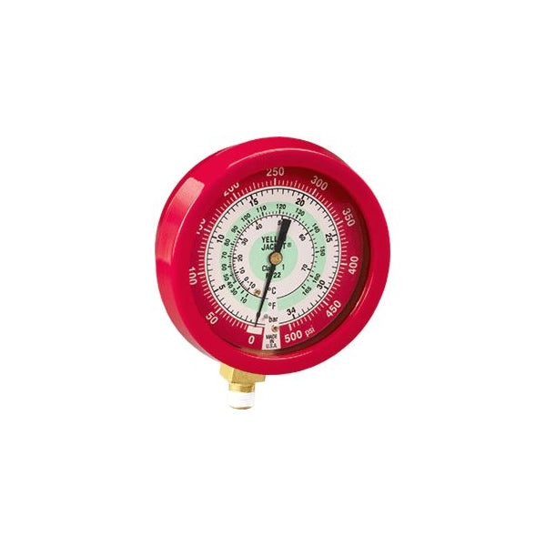 RITCHIE ENGINEERING Ritchie Engineering 49511 yellow jacket lig fill pressure gauge 3-1/2 in