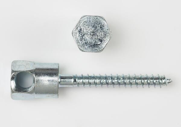 PECO FASTENER Peco Fastener WSH7170J 1/4 x 2 Side Mount Hanger For Wood Accepts 3/8-16 Rod Jar of 25