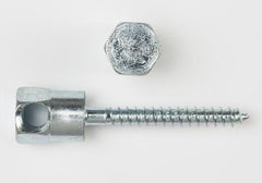 PECO FASTENER Peco Fastener WSH7170J 1/4 x 2 Side Mount Hanger For Wood Accepts 3/8-16 Rod Jar of 25
