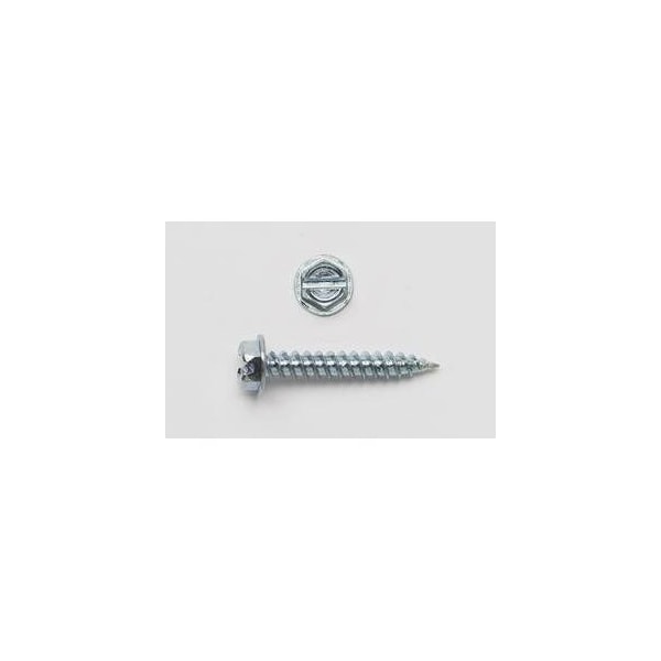 PECO FASTENER Peco Fastener PC834 Hex Washer Head Slot Sharp Point Tapping Screw #8 (1/4 Hex) x 3/4 1000 Pack
