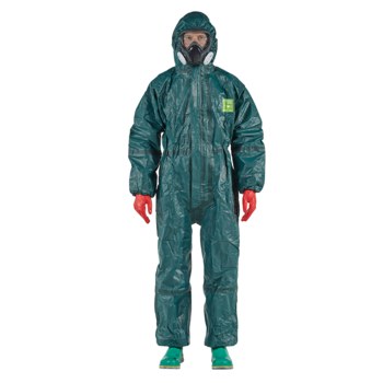 ANSELL Ansell GR40-T-92-122-09 Microchem AlphaTec Chemical-Resistant Coveralls 5XL 6 Pack