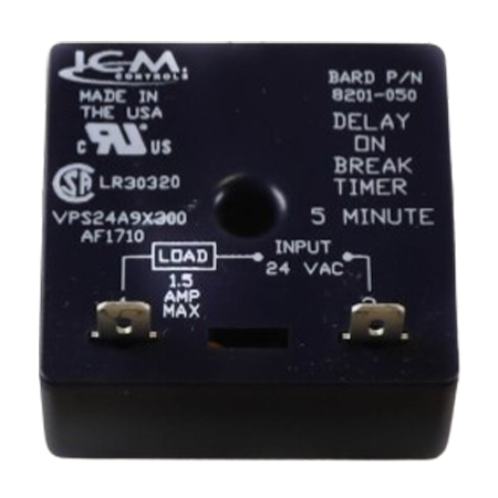 BARD Bard 8201-050 Relay 24V Time Delay Relay 5 Min DOB Replacement 8201-050BX