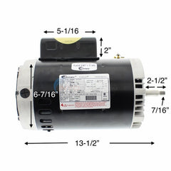 CENTURY MOTORS Century Motors B129 Motor 1.5hp 1-Speed 56Jfr C-Face Thd