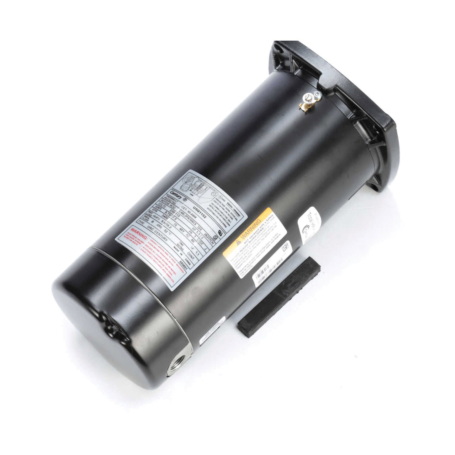 CENTURY MOTORS Century Motors USQ1152 centrifugal motor 1.5 hp 115/230V 1-speed 48Y frame square flange