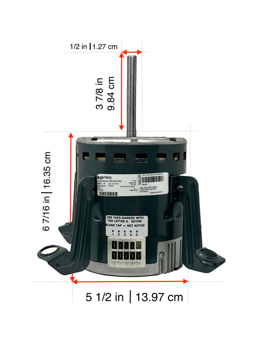 CARRIER Carrier HD46MR120 Direct Drive Blower Motor 3/4 HP NEMA 48 1050 RPM