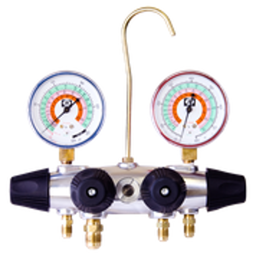 JB INDUSTRIES Jb Industries 25200 manifold, 4-valve 3/8 inch bore aluminum zeppelin