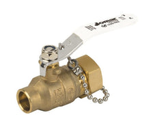 JOMAR Jomar 100-664G full port 2 piece solder x hose connection stainless steel ball valve 600 WOG 3/4 inch