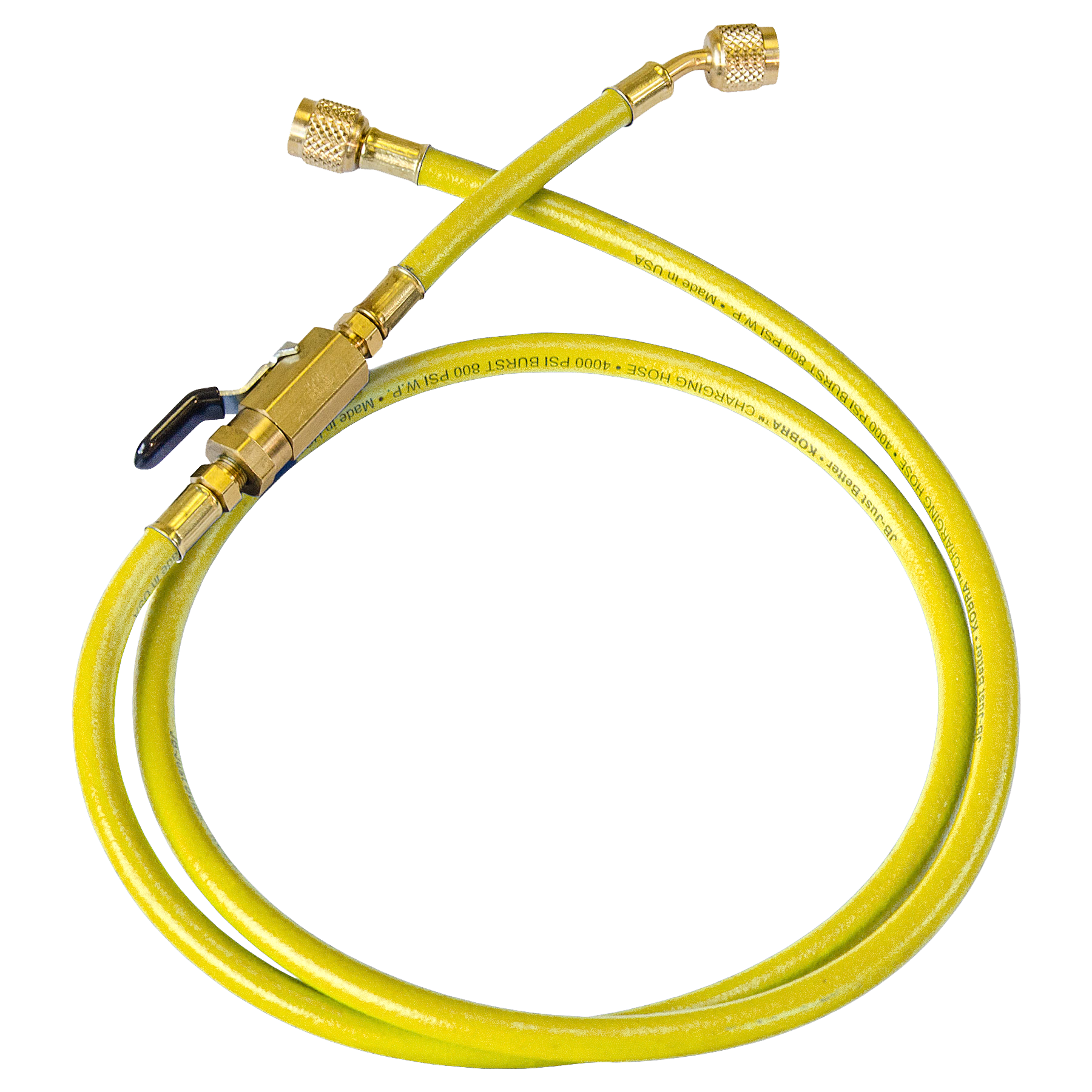 JB INDUSTRIES Jb Industries CLV60Y CLV Series KOBRA Gasket Seal Quarter-Turn Ball Valve Hose with 6 inches Whip End 60 inches