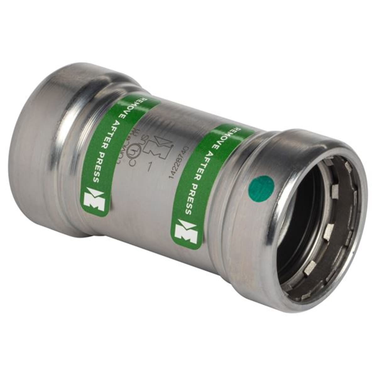 MUELLER STREAMLINE Mueller Streamline CP01908 Carbon Steel Press Fittings - Mechanical - Repair Coupling - No Stop P x P 1-1/2 inches