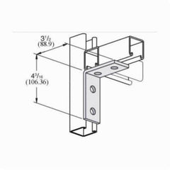 PHD MANUFACTURING Phd Manufacturing S5130 EG Fig 5130 Corner Bracket 90 Degree 4 Holes 4-3/16 in L x 3-1/2 in W