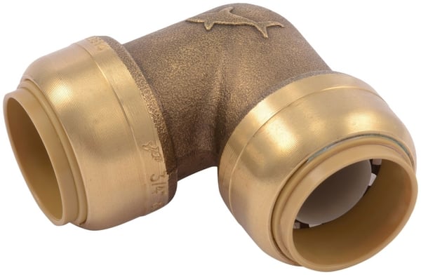 RELIANCE WORLDWIDE Reliance Worldwide U256LF SharkBite 90 Deg Elbow 3/4 In Push-Fit X 3/4 In Push-Fit