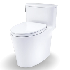 TOTO Toto MS686234CEFG#01 Aurora One-Piece Toilet 1.28 GPF Elongated Universal Height