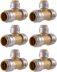 RELIANCE WORLDWIDE Reliance Worldwide UR412 SharkBite Max Reducing Tee 3/4 inch x 3/4 inch x 1/2 inch Pack of 6