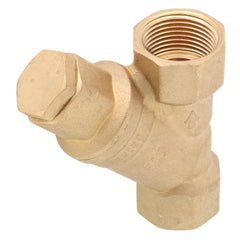 WEBSTONE Webstone H-40563W 3/4 inches FIP Forged DZR Brass Y-Strainer 20 Mesh with 1/2 inches Plugged NPT Port