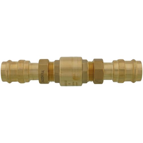 WEBSTONE Webstone H-10884W Press Forged DZR Brass In-Line Spring Loaded Check Valve with Dual Union Ends 1 inches