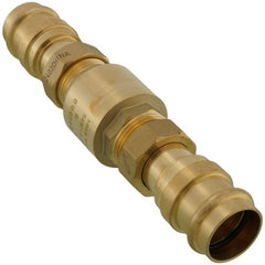 WEBSTONE Webstone H-10884W Press Forged DZR Brass In-Line Spring Loaded Check Valve with Dual Union Ends 1 inches