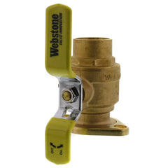 WEBSTONE Webstone 51406HV 1-1/2 inches Full Port Brass Uni-Flange Isolator Ball Valve w/ Detachable Rotating Flange High Velocity
