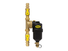 WEBSTONE Webstone H-74714 1 inches Female Threaded Brass Magnetic Boiler Filter With Isolation Valves