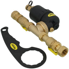 WEBSTONE Webstone H-74714 1 inches Female Threaded Brass Magnetic Boiler Filter With Isolation Valves